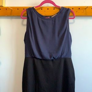 Loft Mixed Media Sheath Dress